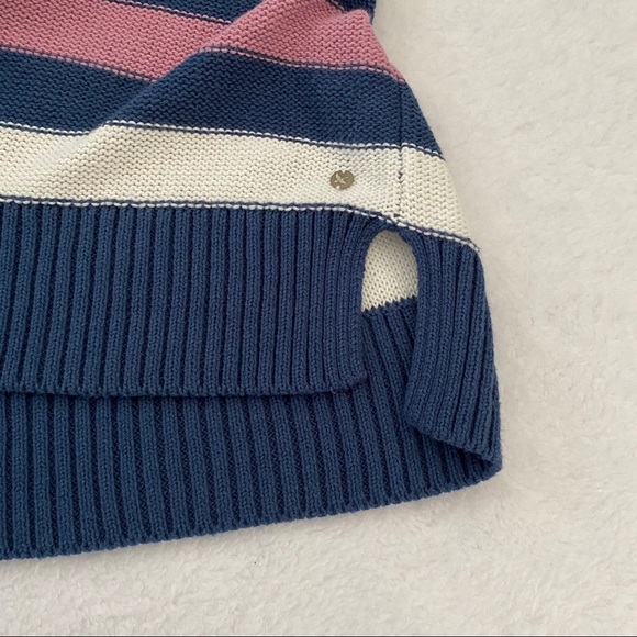 Eddie Bauer Knit Striped 3/4 Sleeves Women Sweater - Picture 7 of 11